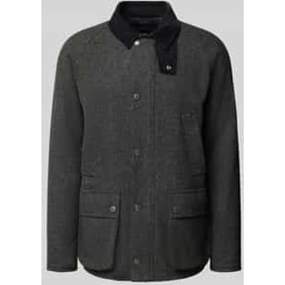 Regular fit wollen jack met corduroy, model 'BEDALE'
