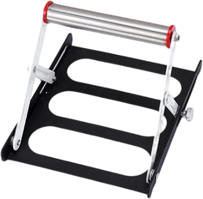 Zaagmachine Ondersteuning - Opklapbaar Accessoire - Houtbewerking en Klussen - Verstelbare Stabiliteit - 21x20x4 cm - Zwart