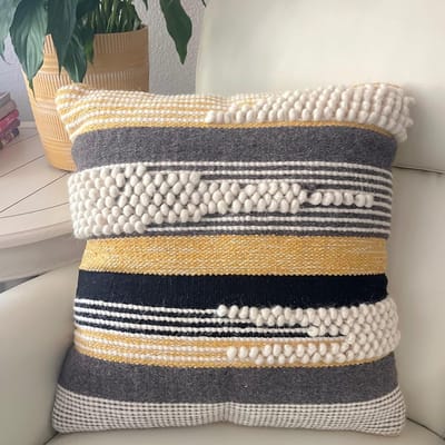 Sierkussens Boho 45x45cm - Rustieke Geknoopte Sierkussens voor Woonkamer en Bank