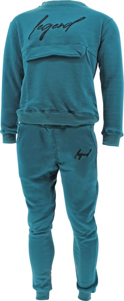 Joggingpak sweater Heren/Dames signature Milano Petrol XXS