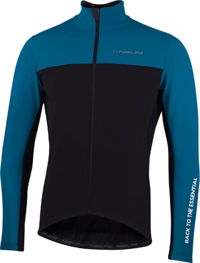 Nalini - Heren - Fietsjack winter - Winddicht Warm Wielrenjack - Blauw - Zwart - NEW ROAD JKT - M