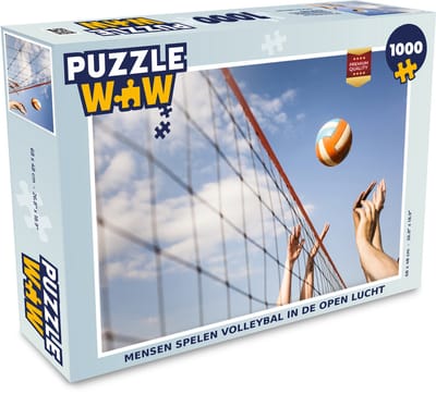 Puzzel Mensen spelen volleybal in de open lucht - Legpuzzel - Puzzel 1000 stukjes volwassenen