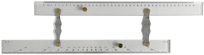Dailygoods - Mariene Parallelle Liniaal voor Navigatie en Kaartplotten