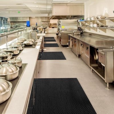 Drainage Vloermat - Antislip Mat - Veiligheid Verhogend - S-vormig Hol Ontwerp - 500 x 90 cm - Grijs