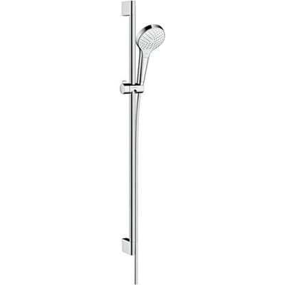 Hansgrohe Croma Select S Vario EcoSmart Glijstangset van 90 cm - Wit / Chroom - diameter handdouche 110 mm - 3 straalsoorten