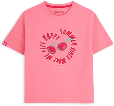 4PRESIDENT T-shirt meisjes - Bubblegum - Maat 110 - Meiden shirt