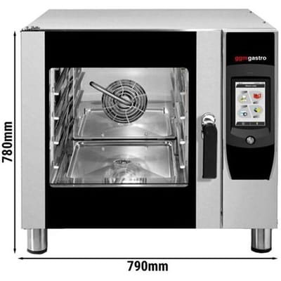 GGM Gastro Kombidämpfer - Touch - 4x EN 600x400 oder 4x GN 1/1 - inkl. Waschsystem & Temperaturfühler