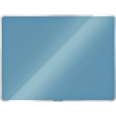 Leitz Cosy Glazen, Magnetisch Whiteboard Met Montageset - Glassboard Inclusief Microvezeldoek,  Uitwisbare Marker Met Wisser - 600x400mm- Ideaal Voor Thuiskantoor/Thuiswerken - Sereen Blauw