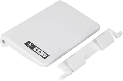 Vriesvak Handvat - Deurknop Reparatie - Koelkast Onderdeel - Inclusief Veer - 10 x 6.5 cm - Zilverwit