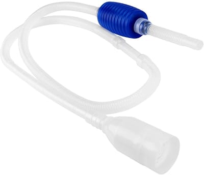 Ynkkvre - Aquarium vuilzuiger - Bodemzuiger - Slibzuiger - Aquarium sifon - Aquarium reinigingsset - Aquarium accessoires - Aquarium waterverversing - Handmatige bediening - 1.7 meter flexibele slang - Verwijdert vuil zonder substraat