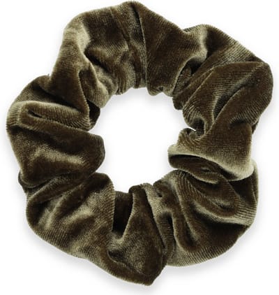 Kraagjeskopen.nl Scrunchie Velvet groen Haarelastiek Haaraccessoire - 1 stuk