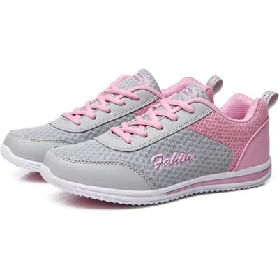 Lente en Herfst Dames Dagelijks Damesschoenen Casual Sport Koreaanse Mode Ademend Platte Zool Hardlopen Licht Reizen Sneakers 36 white
