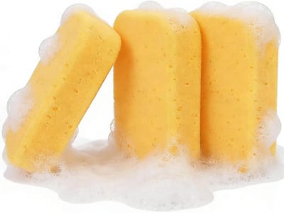 Autowasspons Set - Reinigingsspons Auto - Voertuig Reinigen - Extra Dik Absorberend - 3 Delig - Meerkleurig