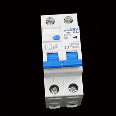 Dubbele FI schakelaar - Veiligheidsschakelaar RCD - Elektrische Beveiliging - Tweepolig 30 mA - 25 Ampère - Wit