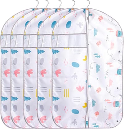 Kledinghoezen Set - Kledingbeschermers - Garderobe Organiseren - Ademend Oxford Materiaal - Set van 5 - Grijs