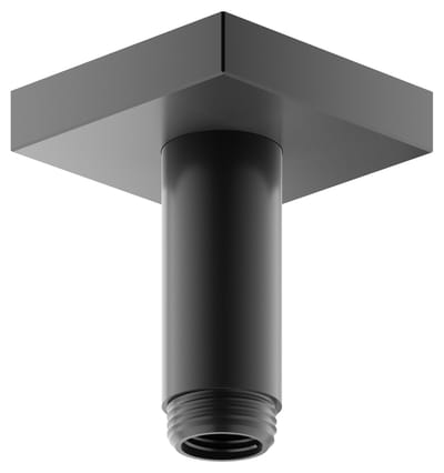Keuco Doucheaccessoires - Plafond douchearm, lengte 10 cm, geborsteld zwart chroom 53089130102