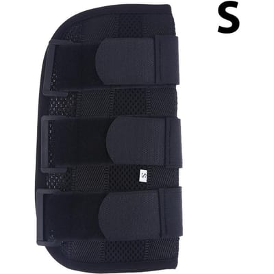 1 Stuk Elleboogsteun Armbreuk Spalk voor Beroerte Hemiplegische Revalidatietraining Kind Volwassene black