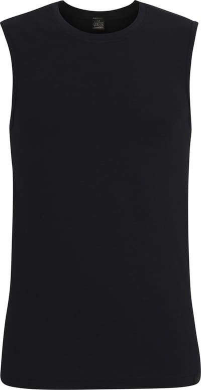 Gotzburg heren shirt mouwloos slim fit O-hals 95/5 (1-pack) - heren ondershirt stretchkatoen - zwart