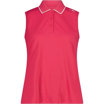 Dames Mouwloos Stretch Piqué Poloshirt CMP