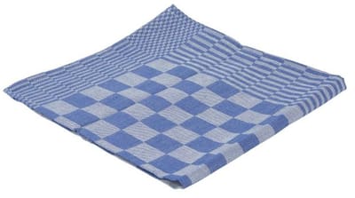 Theedoek - 65x65cm - Blauw - geblokt - 100% katoen - Set 6 stuks