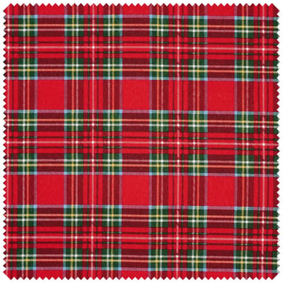 Decoratieve stof linnen optiek "Tartan"