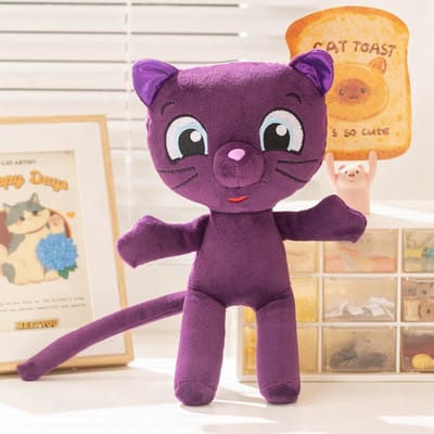 22cm Zachte Paarse Kat Pluche Pop True And The Rainbow Kingdom Schattige Cartoon Kitty Voor Meisjes Slaapmaatje En Verzameling 22cm beige