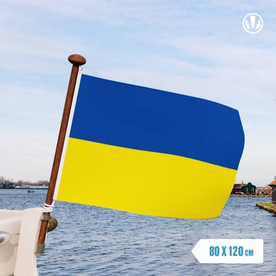 vlag Oekraïne 80x120cm - Spunpoly