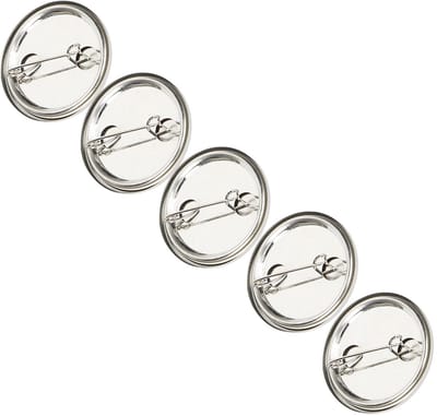 Dailygoods- Badge Onderdelen 32 mm - 100 Stuks - Knop Onderdelen - Veiligheid Badge - Embleem Medaille - Handwerk Benodigdheden - Knopbadge