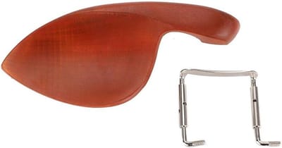 Houten en metalen kinsteun voor viool, geschikt voor 3/4 en 4/4 violen, comfortabel en duurzaam