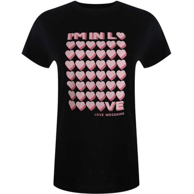Love Moschino Dames/Dames I´m So In Love Everyday T-Shirt (Zwart)