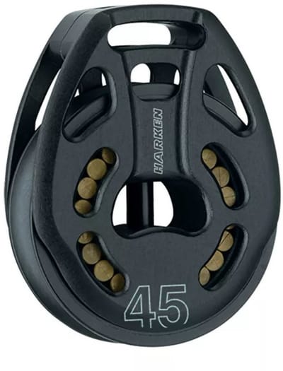 Harken 3389 1-schijfs 45mm Black Magic loop blok