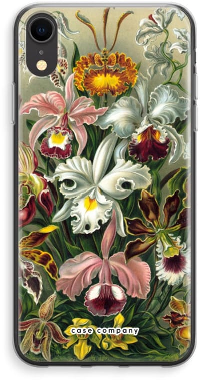 Case Company® - Hoesje geschikt voor iPhone XR hoesje - Haeckel Orchidae - Soft Cover Telefoonhoesje - Bescherming aan alle Kanten en Schermrand