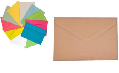 Dailygoods- Envelop C6 500x - Hazelnoot - Recycling - Zonder ramen - Briefomslagen - Duurzaam materiaal - Briefomslag