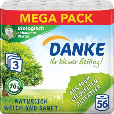 Toiletpapier 56 stuks - 3 lagen, zacht en milieuvriendelijk