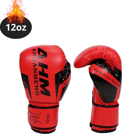 Nivard Bokshandschoenen - Kickboks Handschoenen - Boxing Gloves Set - Vecht Handschoenen - Heren - Dames - Rood - 12 oz