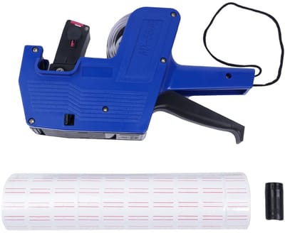 Dailygoody - Prijstangapparaat - Prijslabelmaker - Inclusief etiketten en inktrollen - 22 x 12 mm - Voor het etiketteren van producten - Handy voor wi