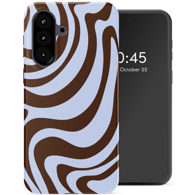 Selencia Hoesje - Geschikt voor Samsung Galaxy A57 (5G) - Backcover - Dream Swirl Chocolate