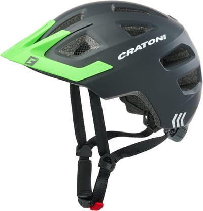 Kinderhelm Cratoni Maxster Pro Zwart/neongroen mat - XS/S (46-51cm)