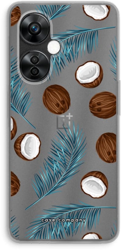 Case Company® - Hoesje geschikt voor OnePlus Nord CE 3 Lite hoesje - Kokosnoot - Soft Cover Telefoonhoesje - Bescherming aan alle Kanten en Schermrand