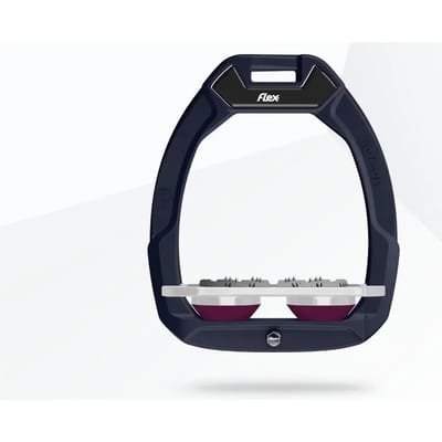 Veiligheidsstijgbeugels Plat Ultra Grip Bruin/Grijs/Paars Flex-On Safe-On