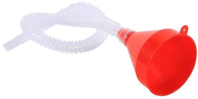 Allecto - Vehicle Plastic Hopper - Olie gietgereedschap - Perfect voor tanken - Rood - Universeel - Gebruiksvriendelijk - Geschikt voor Benzine en ...
