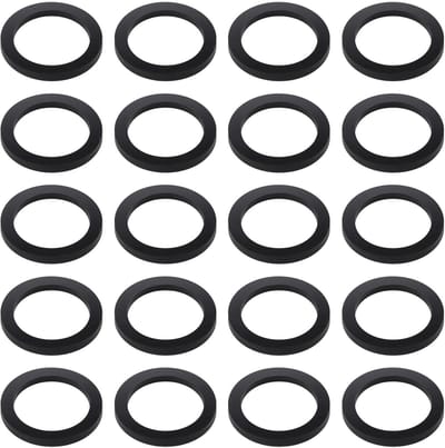 JHUBERS- Platte Wasmachines 20 Stuks - Rubber - M24 Sluiting - 32 mm OD - 24 mm ID - 3 mm Dikte - Duurzaam en Corrosiewerend - Afdichtringen