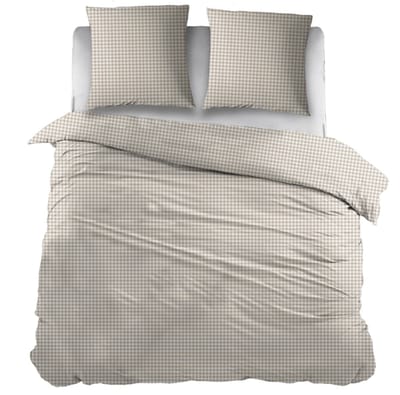 Snoozing Kaat Dekbedovertrek - Tweepersoons - 200x200/220 cm - Beige