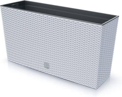 Prosperplast Rato Case Midden - Bloempot / Plantenbak met inzet - voor Binnen en Buiten - Wit