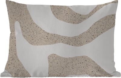 Buitenkussens - Tuin - Abstract - Terrazzo - Design - Beige - 50x30 cm