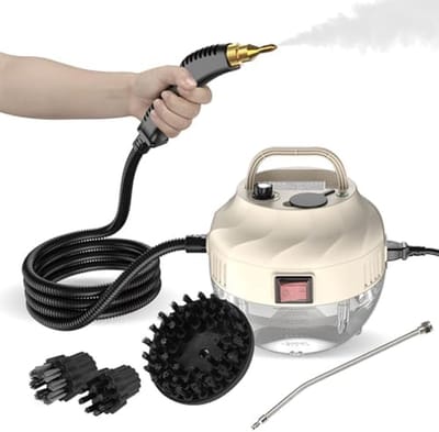 Stoomreiniger - Hogedrukreiniger - Grondig Reinigen - Snel opwarmend - 1 liter tank - Wit