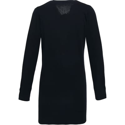 Premier Dames/Dames Longline V Hals Gebreid Vest (Zwart)