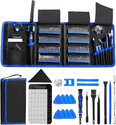 Complete Precisieschroevendraaier Set met 120 Magnetische Bits voor Elektronica, Laptops en Mobiele Apparaten