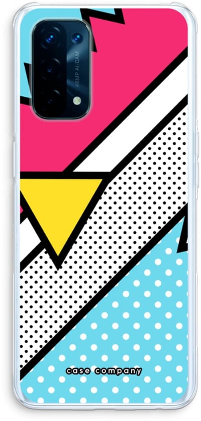 Case Company® - Hoesje geschikt voor Oppo A74 5G hoesje - Pop Art #3 - Soft Cover Telefoonhoesje - Bescherming aan alle Kanten en Schermrand