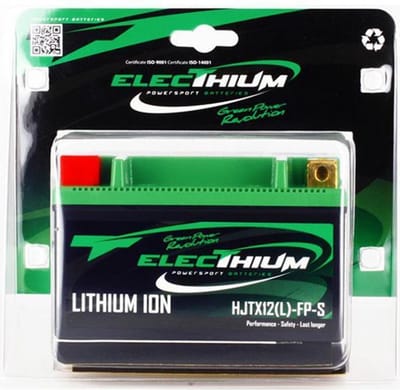 Lithium-elektriumaccu voor motorfiets Triumph 865 America LT 2014 tot 2017 HJTX12(L)-FP-S / YTX12-BS / 12,8 V 3 Ah nieuw